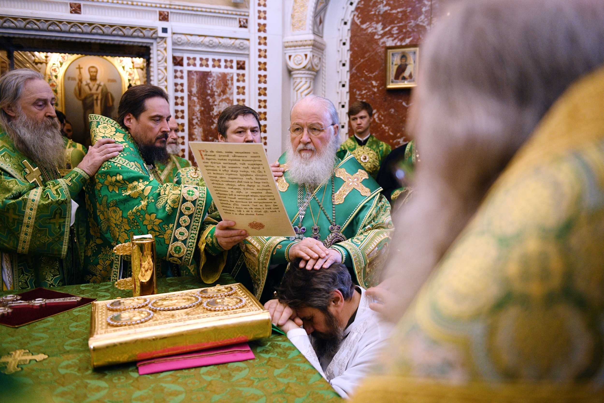 Святейший Патриарх Кирилл возглавил хиротонию архимандрита Стефана (Привалова) во епископа Клинского