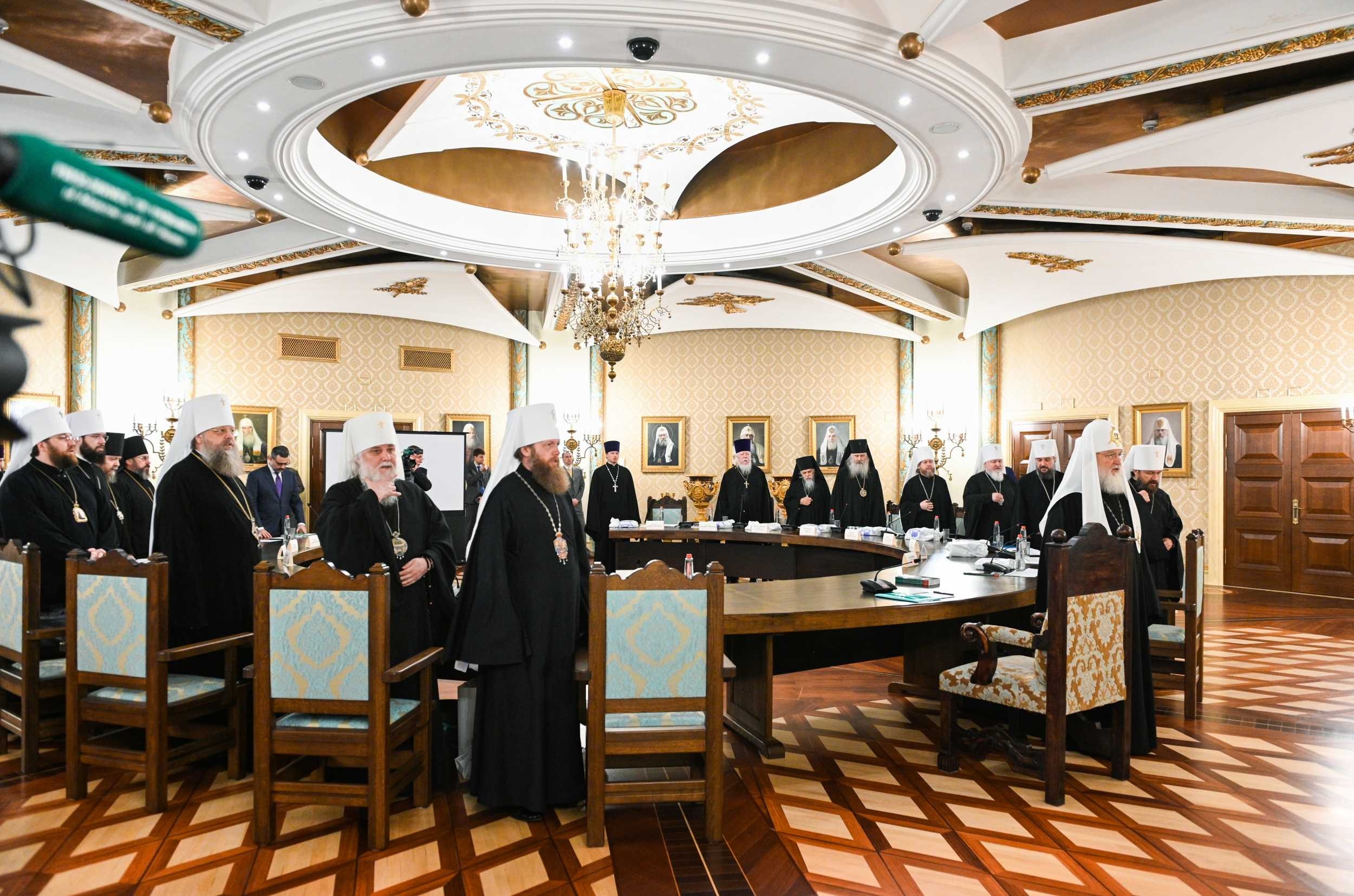 Под председательством Святейшего Патриарха Кирилла состоялось очередное заседание Высшего Церковного Совета