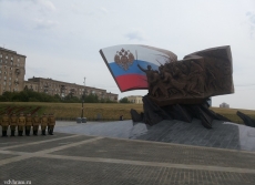 Открытие памятника героям Первой мировой войны на Поклонной горе в Москве.